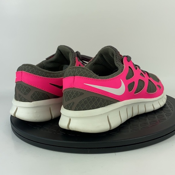 Nike Free Run+ 2 Pink/Gray Athletic Running Shoes 443816-206 Women's Size 7 - Picture 5 of 12